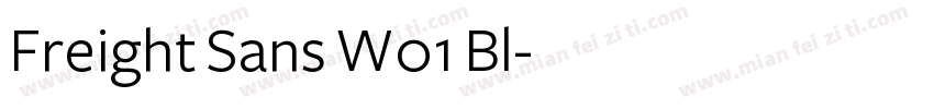 Freight Sans W01 Bl字体转换